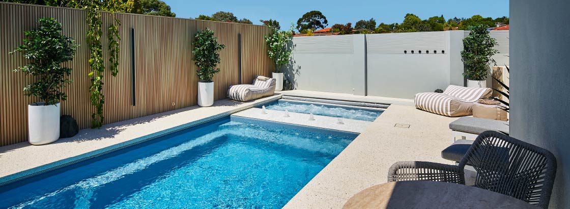 Narrow-block fibreglass pool range suited to tight Illawarra backyards